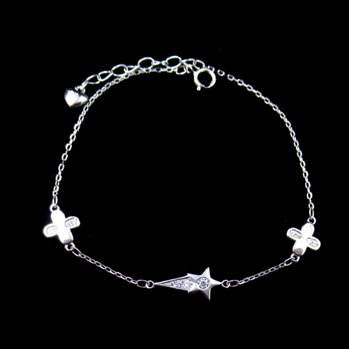 Silver Zircon Bracelet