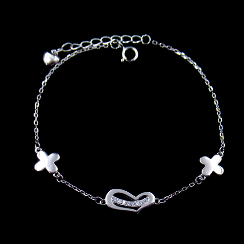 Silver Zircon Bracelet