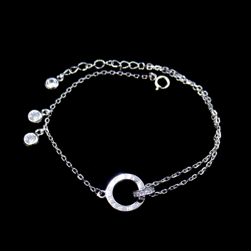 Silver Zircon Bracelet