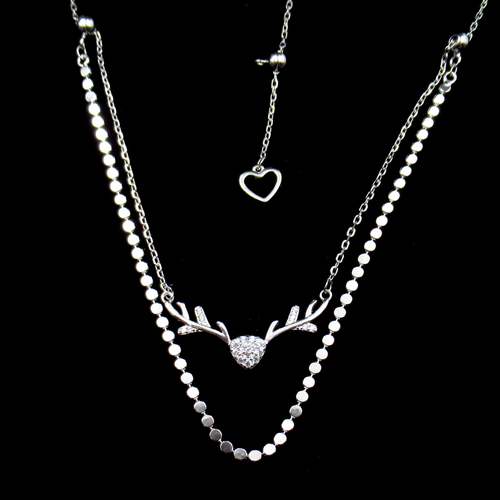 Silver Zircon Necklace