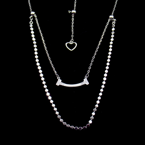 Silver Zircon Necklace