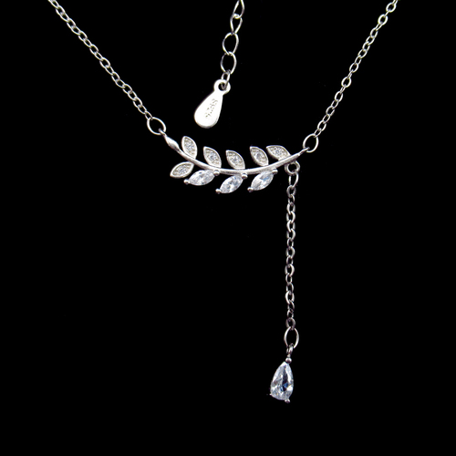 Silver Zircon Necklace