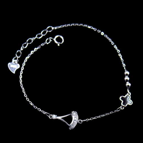 Silver Zircon Bracelet