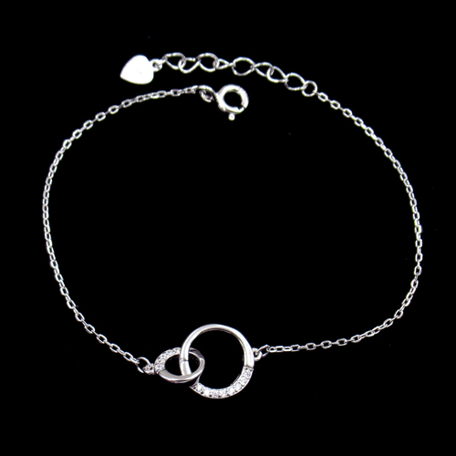 Silver Zircon Bracelet