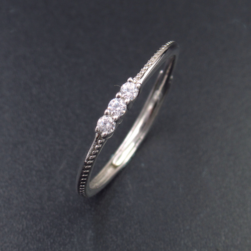 Silver Zircon Ring