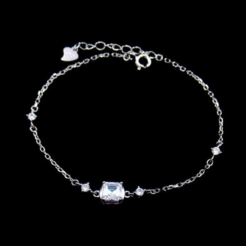 Silver Zircon Bracelet