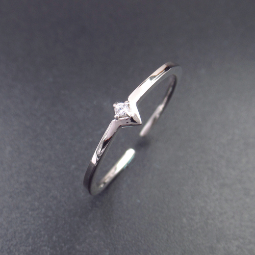 Silver Zircon Ring