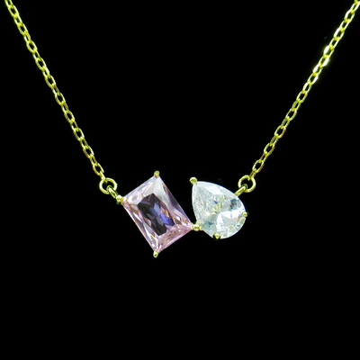 Silver Zircon Necklace