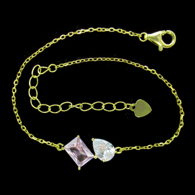 Silver Zircon Bracelet