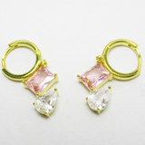 Silver Zircon Huggies