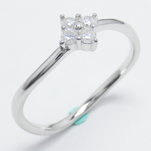 Silver Zircon Ring