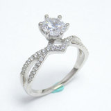 Silver Zircon Ring