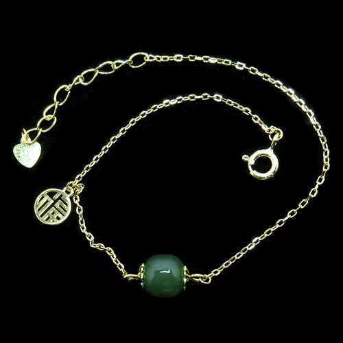 Silver Lucky Character Zircon Bracelet