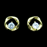 Silver Zircon Ear Stubs