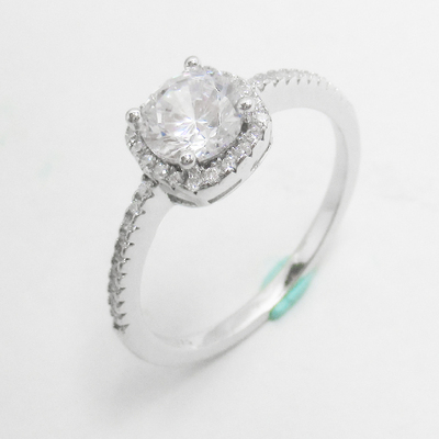 Silver Zircon Ring