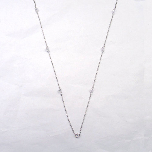 Silver Zircon Neckalce