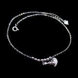 Silver Zircon Anklet