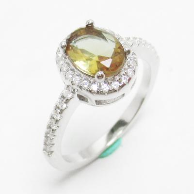 Silver Zircon Ring