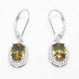 Silver Zircon Huggies