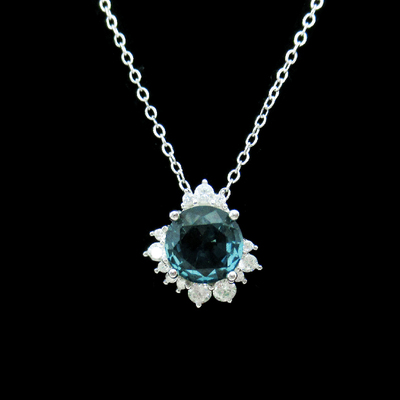 Silver Zircon Necklace