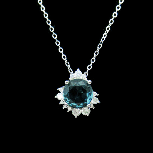 Silver Zircon Necklace
