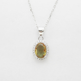 Silver Zircon Necklace