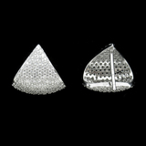 Silver Zircon Ear Stubs