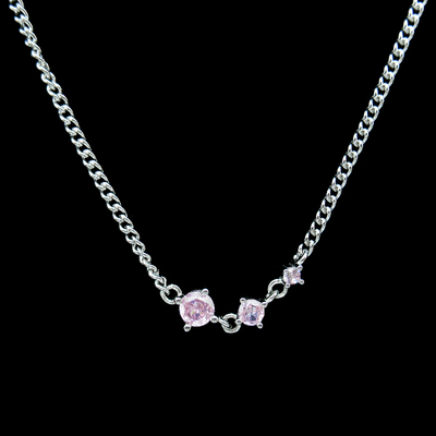 Silver Zircon Necklace