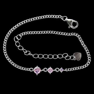 Silver Zircon Bracelet