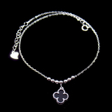 Silver Zircon Anklet