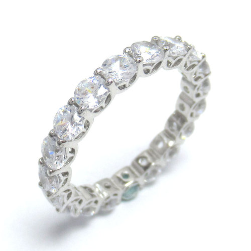 Silver Zircon Ring