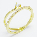 Silver Zircon Ring