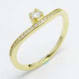 Silver Zircon Ring