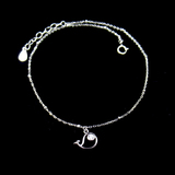 Silver Zircon Anklet