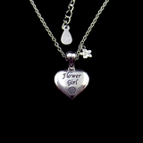 Silver Heart Plain Necklace