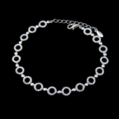 Silver Zircon Bracelet