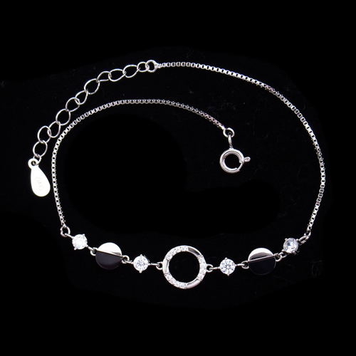 Silver Zircon Bracelet