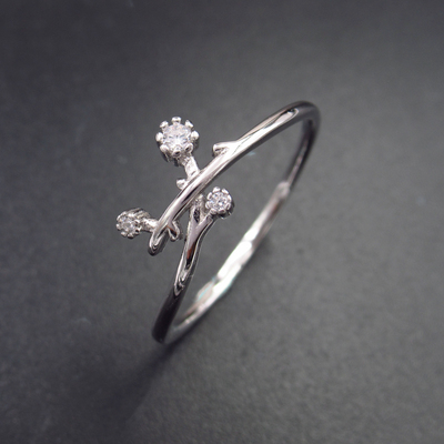 Silver Zircon Ring
