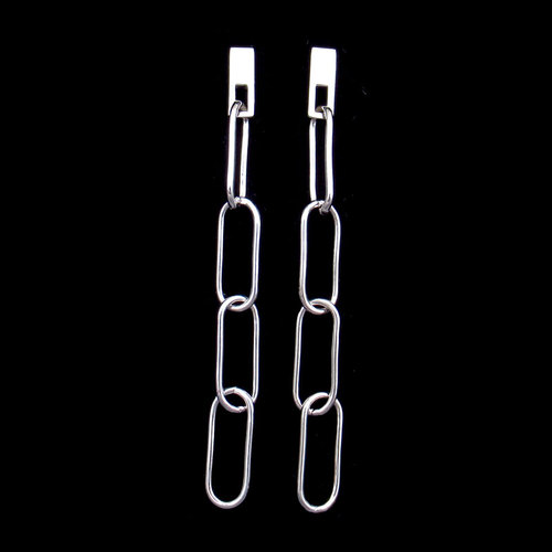 Silver Plain Ear Stubs