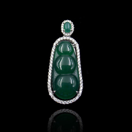 Silver Natural Chalcedony Pendant