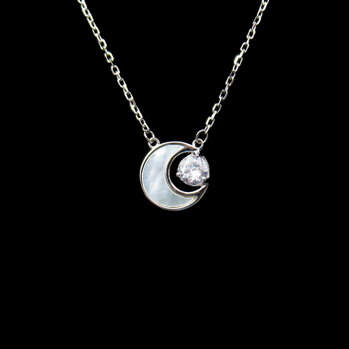 Silver Zircon Necklace