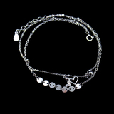 Silver Zircon Anklet