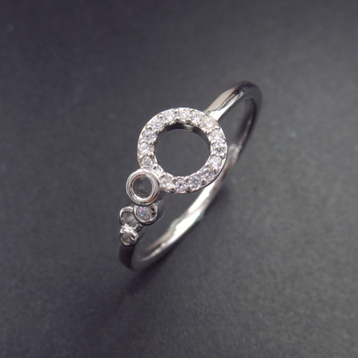 Silver Zircon Ring