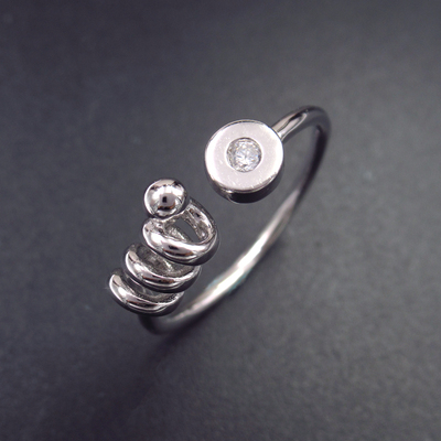 Silver Zircon Ring