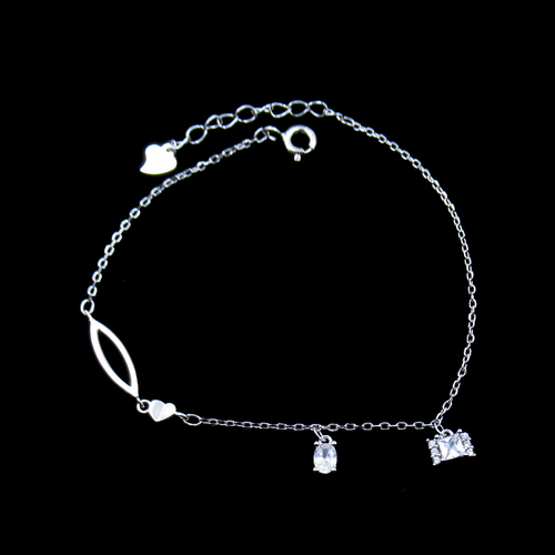 Silver Zircon Bracelet