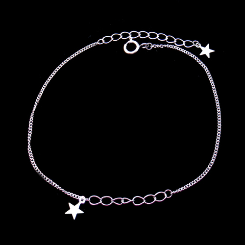 Silver Star ShapedPlain Bracelet