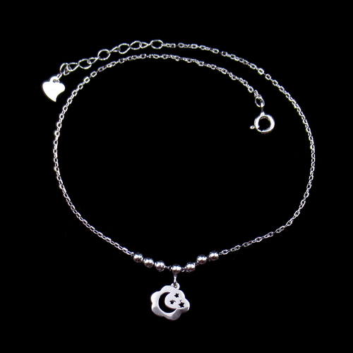 Silver Plain Anklet