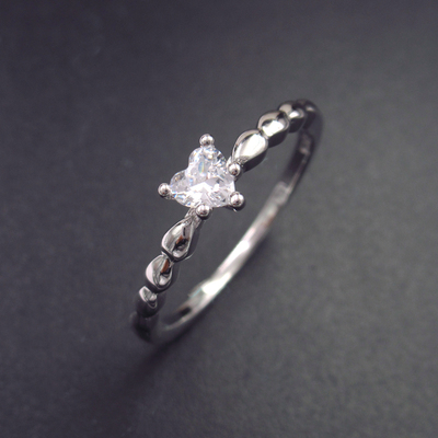 Silver Zircon Ring