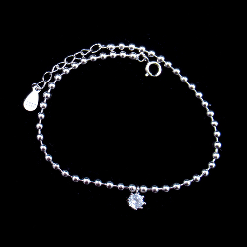Silver Zircon Bracelet