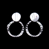 Silver Plain Earrings